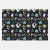 Schwarz | Eid Al-Fitr Mubarak Geschenkpapier Set (Vorderseite)