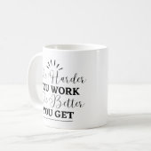 Schwarz Einfache Motivierend Tasse (Vorderseite Links)