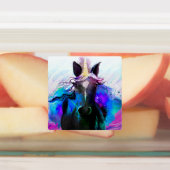 Schwarz-Einhorn-Aufkleber/Etiketten Etiketten (Befestigt)