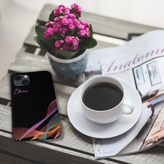 Schwarz elegant bunt schwavy Case-Mate iPhone hülle