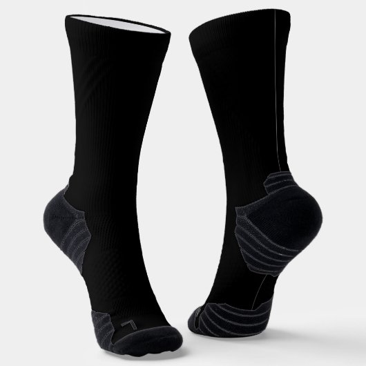 Schwarz Elegant Modernes Monogramm Socken (Gewinkelt)