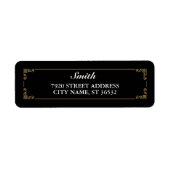 Schwarz Elegant Retro (Vorne)