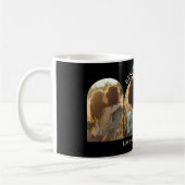 Schwarz eleganter Bogen Multi Foto bestes Mum Kaffeetasse (Links)