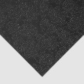 Schwarz Elegantes Sukkulentes Muster Decoupage Seidenpapier (Ausschnitt)