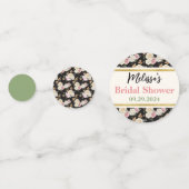 Schwarz, Elfenbeinküste, goldenes Bouquet-Brautpar Konfetti (Vorderseiten)