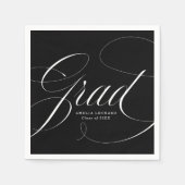 Schwarz | Eloquence Abschluss Serviette (Vorderseite)