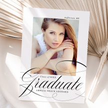 Schwarz | Eloquence Foto Abschluss Ankündigung