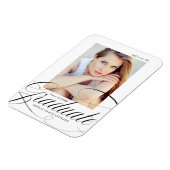 Schwarz | Eloquence Foto Abschluss Magnet (Linke Seite)