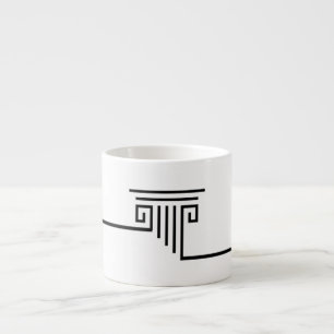 Schwarz Espressotasse