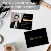 Schwarz-Farbe-Visitenkarte, Maskierungsvorlage für Visitenkarte