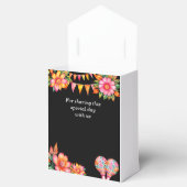 Schwarz farbenfrohe Blumenfiesta mexikanische Hoch Geschenkschachtel (Geöffnet)