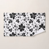 Schwarz, farbig, einfarbig, schwarz badhandtuch set (Handtuch)