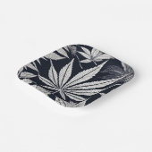 Schwarz-Farbstil-Design-Mode 🍁 Stil Pappteller (Gewinkelt)