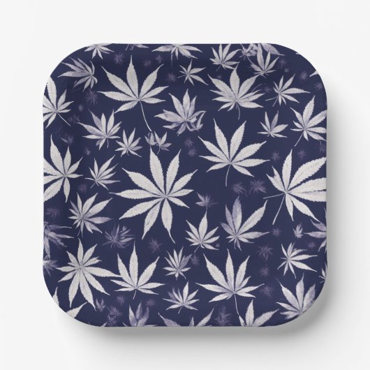 Schwarz-Farbstil-Design-Mode 🍁 Stil Pappteller (Vorderseite)