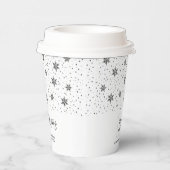 Schwarz | Firmenlogo Weihnachtsfeiertag Pappbecher (Rechts)