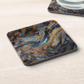 Schwarz-Fleckchen-Pieterin Getränkeuntersetzer (Linke Seite)