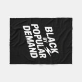 Schwarz Fleecedecke (Vorderseite (Horizontal))