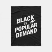 Schwarz Fleecedecke (Vorderseite)