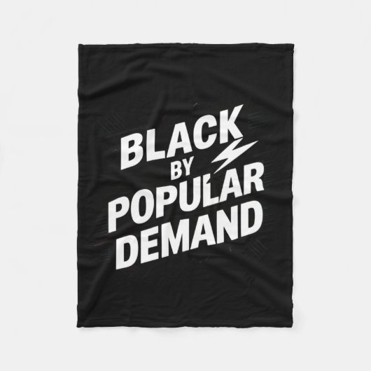 Schwarz Fleecedecke (Vorderseite)