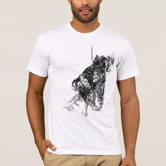 Schwarz-Floating-Sicht T-Shirt (Vorderseite)