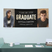 Schwarz-Foto-Abschluss Banner (Messe)