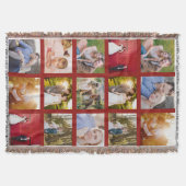 Schwarz-Foto-Collage Decke (Vorderseite)