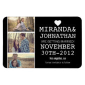 Schwarz-Foto-Strip Speichern des Datumsbereichs Magnet (Horizontal)