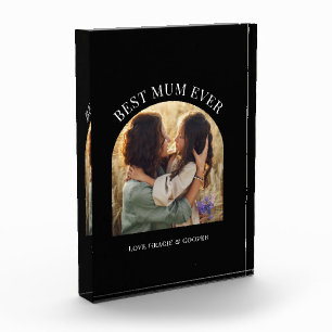 Schwarz-Foto-Typografie Fotoblock