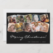 Schwarz Frohe Weihnachten Whit Black 10 Foto Colla (Vorderseite)
