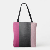 Schwarz, Fuchsien und Rosa Personalisiert Tasche (Rückseite)