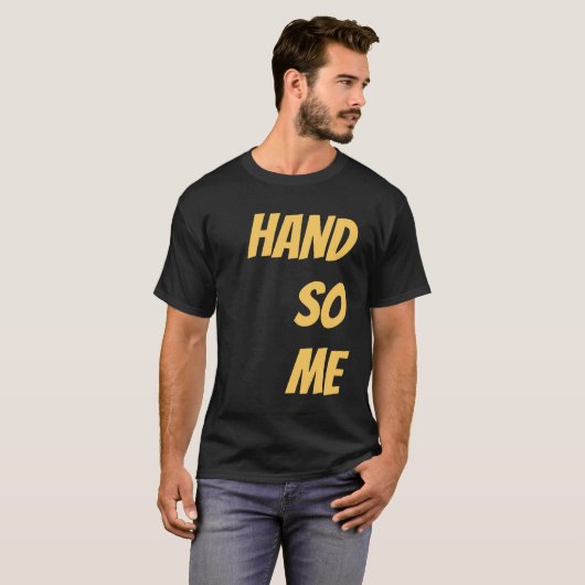 Schwarz Fügen Sie Ihren Namen Slogan Sprichwort Ha T-Shirt (Vorne ganz)