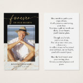 Schwarz für immer in unserer Herzgedankenkarte (Vorne & Hinten)