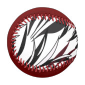 Schwarz/Garnet/ Weißes Baseball-Design Rot Baseball (Vorderseite Links)