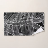 Schwarz gebogene Bänder, die die geprägten Linien Badhandtuch Set (Handtuch)