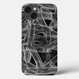 Schwarz gebogene Bänder, die die geprägten Linien  Case-Mate iPhone Hülle