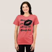 Schwarz geht mit jeder Farbe - vor allem schwarzer Tri-Blend Shirt (Vorderseite voll)