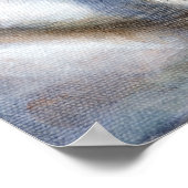 Schwarz gekappte Chickadekunst Printwerbung Poster (Ecke)