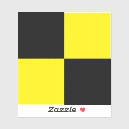 Schwarz-gelb-Aufprallprüfkleber Aufkleber (Blatt)