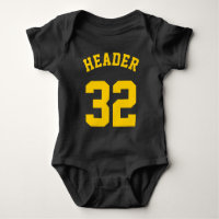 Schwarz-Gelb-Baby | Sports Jersey Design