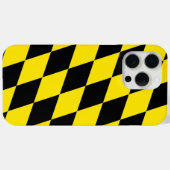 Schwarz-Gelb-Bayern Diamantfahne-Muster Case-Mate iPhone Hülle (Rückseite (Horizontal))