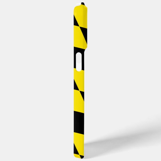 Schwarz-Gelb-Bayern Diamantfahne-Muster Case-Mate iPhone Hülle (Rückseite / Rechts)