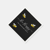 Schwarz-Gelb-Biene-Hummeln im Sommer Party Serviette (Ecke)