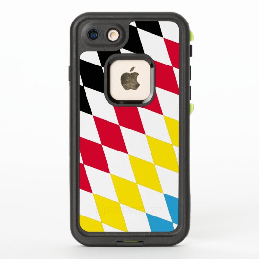 Schwarz-Gelb-Blau-Bayern Diamantfarben-Muster (Rückseite)