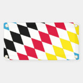 Schwarz-Gelb-Blau-Bayern Diamantfarben-Muster Banner (Horizontal)