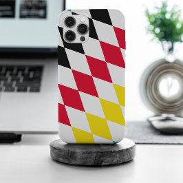 Schwarz-Gelb-Blau-Bayern Diamantfarben-Muster Case-Mate iPhone Hülle