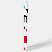 Schwarz-Gelb-Blau-Bayern Diamantfarben-Muster Case-Mate iPhone Hülle (Rückseite / Rechts)