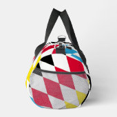 Schwarz-Gelb-Blau-Bayern Diamantfarben-Muster Duffle Bag (Rechts)
