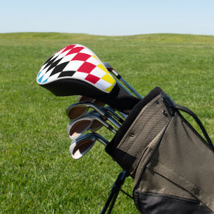 Schwarz-Gelb-Blau-Bayern Diamantfarben-Muster Golf Headcover