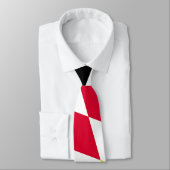 Schwarz-Gelb-Blau-Bayern Diamantfarben-Muster Krawatte (Gebunden)