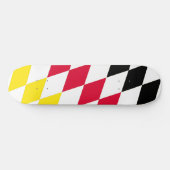 Schwarz-Gelb-Blau-Bayern Diamantfarben-Muster Skateboard (Horizontal)